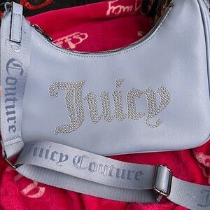 Juicy Couture Light Gray Shoulder Bag